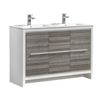 Load image into Gallery viewer, Fresca Allier Rio 48&quot; Ash Gray Single Sink Modern Bathroom Cabinet w/ Sink- Fresca