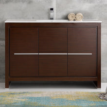 Load image into Gallery viewer, Fresca Allier 48&quot; Wenge Brown Modern Bathroom Cabinet w/ Sink- Fresca