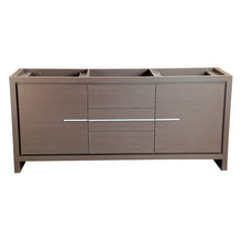 Load image into Gallery viewer, Fresca Allier 72&quot; Gray Oak Modern Double Sink Bathroom Cabinet- Fresca