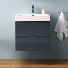 Load image into Gallery viewer, Fresca Valencia 24&quot; Dark Slate Gray Wall Hung Modern Bathroom Vanity- Fresca