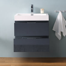 Load image into Gallery viewer, Fresca Valencia 24&quot; Dark Slate Gray Wall Hung Modern Bathroom Vanity- Fresca