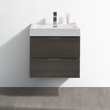 Load image into Gallery viewer, Fresca Valencia 24&quot; Gray Oak Wall Hung Modern Bathroom Vanity- Fresca