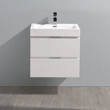 Load image into Gallery viewer, Fresca Valencia 24&quot; Glossy White Wall Hung Modern Bathroom Vanity- Fresca