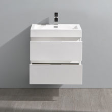 Load image into Gallery viewer, Fresca Valencia 24&quot; Glossy White Wall Hung Modern Bathroom Vanity- Fresca
