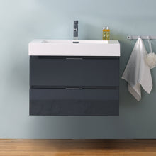 Load image into Gallery viewer, Fresca Valencia 30&quot; Dark Slate Gray Wall Hung Modern Bathroom Vanity- Fresca