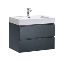Load image into Gallery viewer, Fresca Valencia 30&quot; Dark Slate Gray Wall Hung Modern Bathroom Vanity- Fresca