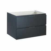 Load image into Gallery viewer, Fresca Valencia 30&quot; Dark Slate Gray Wall Hung Modern Bathroom Cabinet- Fresca