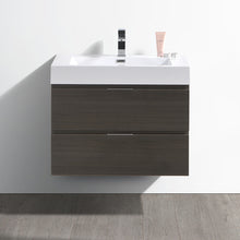 Load image into Gallery viewer, Fresca Valencia 30&quot; Gray Oak Wall Hung Modern Bathroom Vanity- Fresca