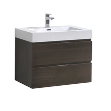 Load image into Gallery viewer, Fresca Valencia 30&quot; Gray Oak Wall Hung Modern Bathroom Vanity- Fresca