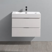 Load image into Gallery viewer, Fresca Valencia 30&quot; Glossy White Wall Hung Modern Bathroom Vanity- Fresca