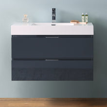 Load image into Gallery viewer, Fresca Valencia 36&quot; Dark Slate Gray Wall Hung Modern Bathroom Vanity- Fresca