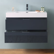 Load image into Gallery viewer, Fresca Valencia 36&quot; Dark Slate Gray Wall Hung Modern Bathroom Vanity- Fresca
