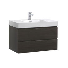 Load image into Gallery viewer, Fresca Valencia 36&quot; Gray Oak Wall Hung Modern Bathroom Vanity- Fresca