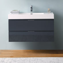 Load image into Gallery viewer, Fresca Valencia 40&quot; Dark Slate Gray Wall Hung Modern Bathroom Vanity- Fresca