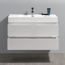 Load image into Gallery viewer, Fresca Valencia 40&quot; Glossy White Wall Hung Modern Bathroom Vanity- Fresca