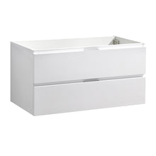 Load image into Gallery viewer, Fresca Valencia 40&quot; Glossy White Wall Hung Modern Bathroom Cabinet- Fresca