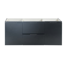 Load image into Gallery viewer, Fresca Valencia 48&quot; Dark Slate Gray Wall Hung Double Sink Modern Bathroom Cabinet- Fresca