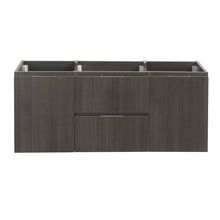 Load image into Gallery viewer, Fresca Valencia 48&quot; Gray Oak Wall Hung Double Sink Modern Bathroom Cabinet- Fresca