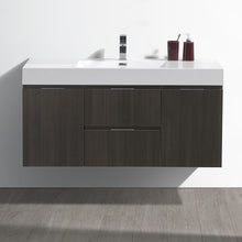 Load image into Gallery viewer, Fresca Valencia 48&quot; Gray Oak Wall Hung Modern Bathroom Vanity- Fresca