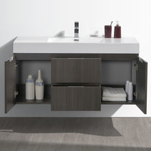 Load image into Gallery viewer, Fresca Valencia 48&quot; Gray Oak Wall Hung Modern Bathroom Vanity- Fresca