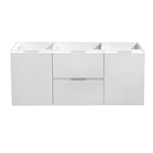 Load image into Gallery viewer, Fresca Valencia 48&quot; Glossy White Wall Hung Double Sink Modern Bathroom Cabinet- Fresca