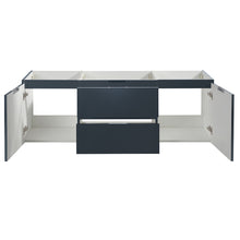 Load image into Gallery viewer, Fresca Valencia 60&quot; Dark Slate Gray Wall Hung Double Sink Modern Bathroom Cabinet- Fresca