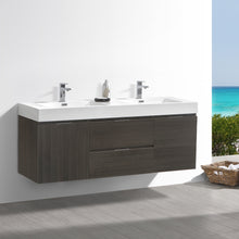 Load image into Gallery viewer, Fresca Valencia 60&quot; Gray Oak Wall Hung Modern Bathroom Vanity- Fresca