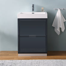 Load image into Gallery viewer, Fresca Valencia 24&quot; Dark Slate Gray Free Standing Modern Bathroom Vanity- Fresca
