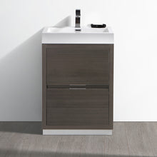 Load image into Gallery viewer, Fresca Valencia 24&quot; Gray Oak Free Standing Modern Bathroom Vanity- Fresca