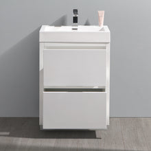 Load image into Gallery viewer, Fresca Valencia 24&quot; Glossy White Free Standing Modern Bathroom Vanity- Fresca