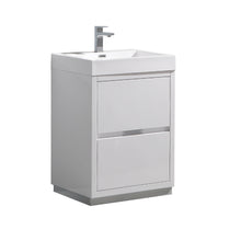 Load image into Gallery viewer, Fresca Valencia 24&quot; Glossy White Free Standing Modern Bathroom Vanity- Fresca
