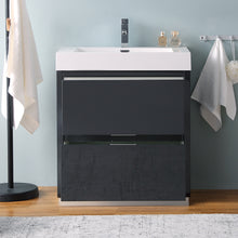 Load image into Gallery viewer, Fresca Valencia 30&quot; Dark Slate Gray Free Standing Modern Bathroom Vanity- Fresca