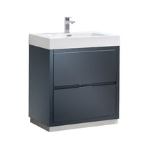 Load image into Gallery viewer, Fresca Valencia 30&quot; Dark Slate Gray Free Standing Modern Bathroom Vanity- Fresca