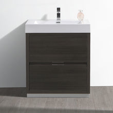 Load image into Gallery viewer, Fresca Valencia 30&quot; Gray Oak Free Standing Modern Bathroom Vanity- Fresca