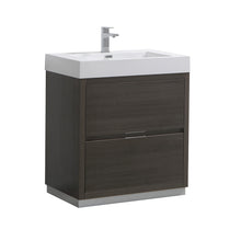 Load image into Gallery viewer, Fresca Valencia 30&quot; Gray Oak Free Standing Modern Bathroom Vanity- Fresca