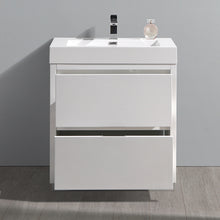 Load image into Gallery viewer, Fresca Valencia 30&quot; Glossy White Free Standing Modern Bathroom Vanity- Fresca