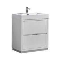 Load image into Gallery viewer, Fresca Valencia 30&quot; Glossy White Free Standing Modern Bathroom Vanity- Fresca