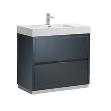 Load image into Gallery viewer, Fresca Valencia 36&quot; Dark Slate Gray Free Standing Modern Bathroom Vanity- Fresca