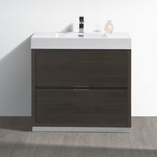 Load image into Gallery viewer, Fresca Valencia 36&quot; Gray Oak Free Standing Modern Bathroom Vanity- Fresca
