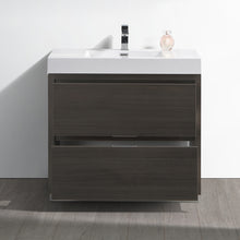 Load image into Gallery viewer, Fresca Valencia 36&quot; Gray Oak Free Standing Modern Bathroom Vanity- Fresca