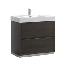 Load image into Gallery viewer, Fresca Valencia 36&quot; Gray Oak Free Standing Modern Bathroom Vanity- Fresca