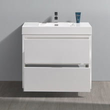 Load image into Gallery viewer, Fresca Valencia 36&quot; Glossy White Free Standing Modern Bathroom Vanity- Fresca
