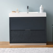 Load image into Gallery viewer, Fresca Valencia 40&quot; Dark Slate Gray Free Standing Modern Bathroom Vanity- Fresca
