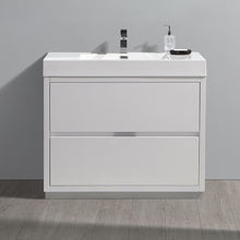 Load image into Gallery viewer, Fresca Valencia 40&quot; Glossy White Free Standing Modern Bathroom Vanity- Fresca