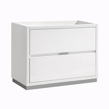 Load image into Gallery viewer, Fresca Valencia 40&quot; Glossy White Free Standing Modern Bathroom Cabinet- Fresca