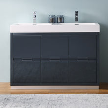 Load image into Gallery viewer, Fresca Valencia 48&quot; Dark Slate Gray Free Standing Modern Bathroom Vanity- Fresca