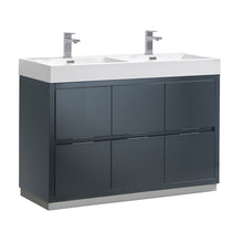 Load image into Gallery viewer, Fresca Valencia 48&quot; Dark Slate Gray Free Standing Modern Bathroom Vanity- Fresca