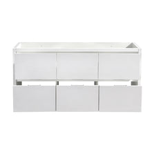 Load image into Gallery viewer, Fresca Valencia 48&quot; Glossy White Free Standing Double Sink Modern Bathroom Cabinet- Fresca