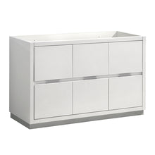 Load image into Gallery viewer, Fresca Valencia 48&quot; Glossy White Free Standing Single Sink Modern Bathroom Cabinet- Fresca