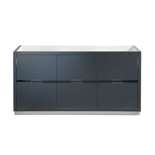 Load image into Gallery viewer, Fresca Valencia 60&quot; Dark Slate Gray Free Standing Single Sink Modern Bathroom Cabinet- Fresca